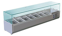 Витрина холодильная для ингредиентов 7*GN1/4 -150 мм Koreco VRX 1500 335 WN