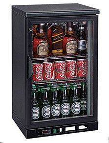 Витрина холодильная барная Koreco SC 150G с распашной дверью, с 2 полками, с подсветкой, 140 л - фото 1 - id-p112897029