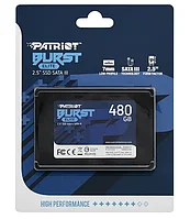 Твердотельный накопитель SSD 480 Gb SATA 6Gb/s Patriot Burst Elite PBE480GS25SSDR 2.5" 3D QLC