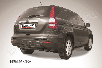 Защита заднего бампера d57 черная Slitkoff для Honda CR-V (2006-2009)