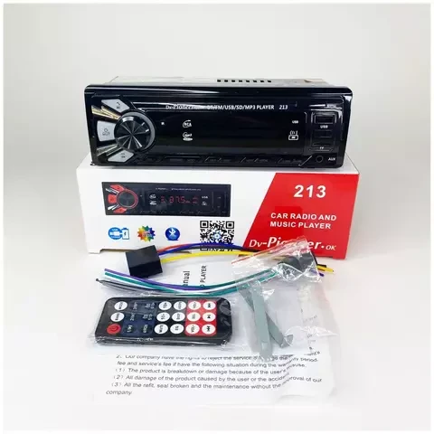 Автомагнитола Pioneer.ok DV-21Х {1DIN, Bluetooth, SD/MMC, USB, RCA, AUX} с пультом ДУ - фото 6 - id-p112939823