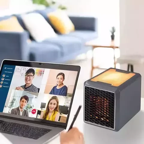 Обогреватель-тепловентилятор настольный керамический с ночником Handy Heater Pure Warmt 1500W - фото 5 - id-p112939837