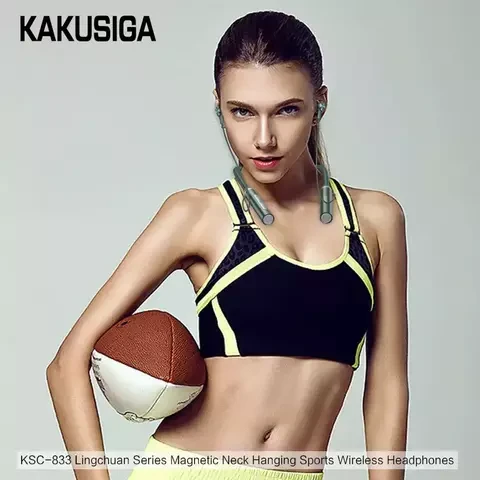 Наушники беспроводные магнитные для занятий спортом KAKUSIGA Magnetic Neckband - фото 6 - id-p112939865