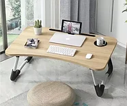 Столик в кровать складной для ноутбука и завтрака с подстаканником Foldy Goods 60х40х28 см (Натуральное, фото 8