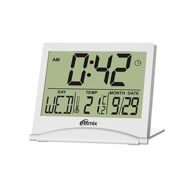 Часы-будильник с термометром Ritmix CAT-042 белый