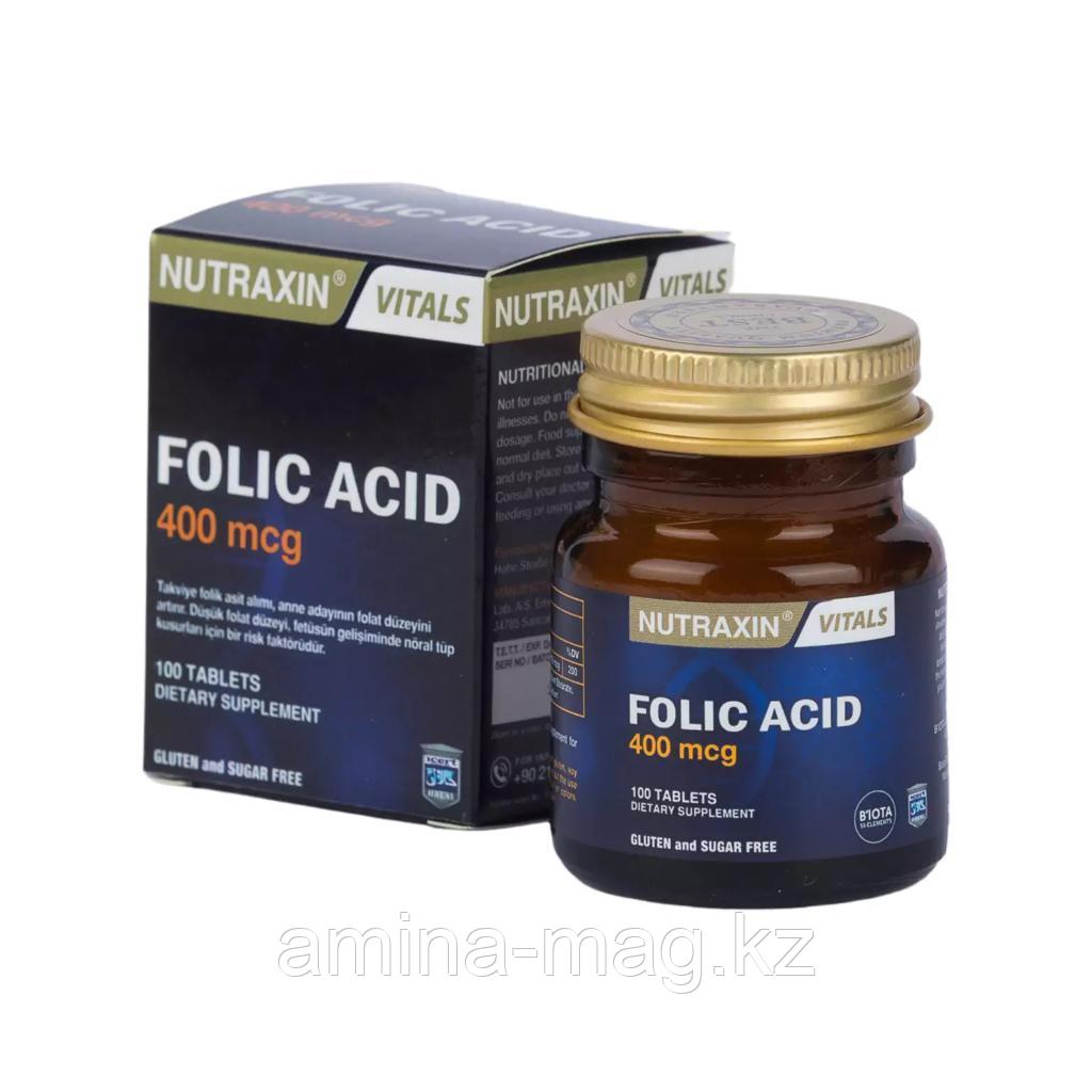 Фолиевая кислота 400mcg Folic Acid Nutraxin