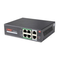 Коммутатор PoE  4-портовый ONV-H1064PL long distance <4 порта 10/100Mbps PoE802.3at/af (max 30W на п, фото 3