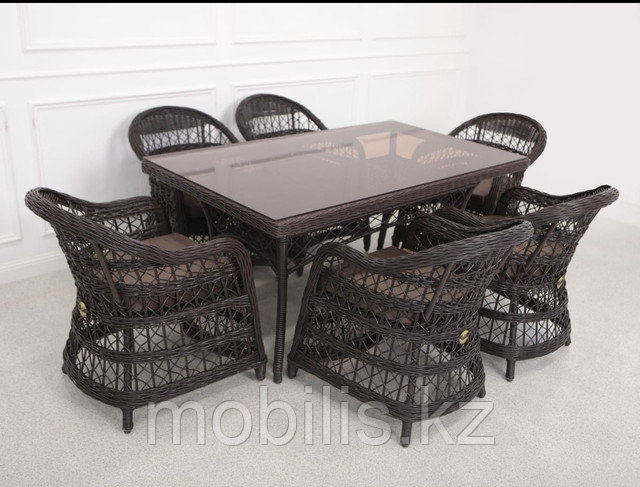Комплект мебели из эко ротанга MOBILIS K9 7 в 1 - фото 1 - id-p112947930