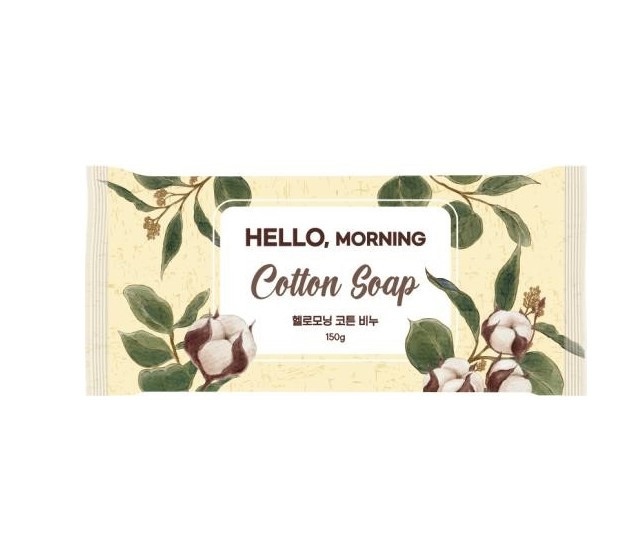 Мыло душистое туалетное "Hello, Morning" Soap Cotton Хлопок 150 гр