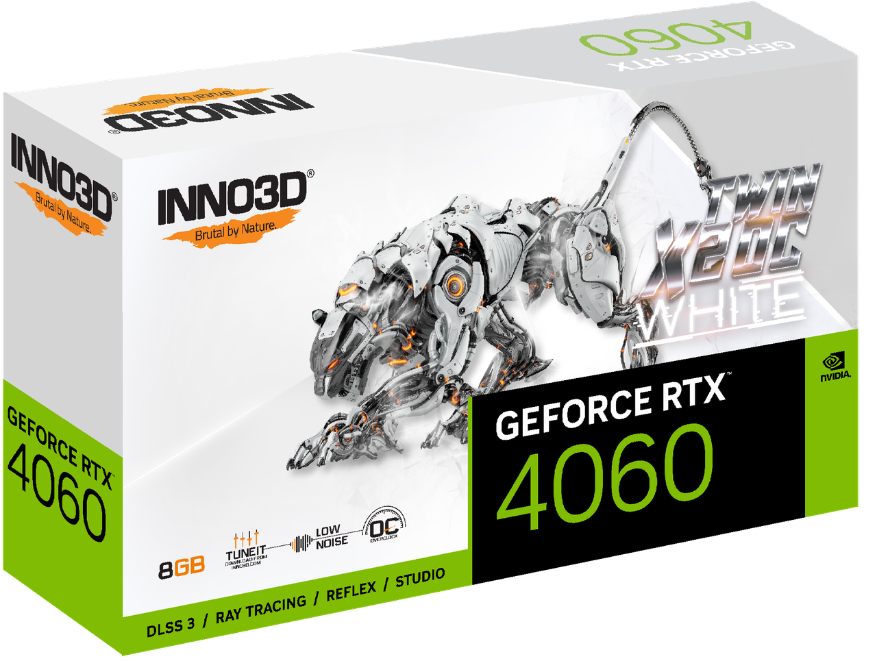 Видеокарта Inno3D GeForce RTX 4060 8GB GDDR6 TWIN X2 OC WHITE (N40602-08D6X-173051W) - фото 3 - id-p112953002