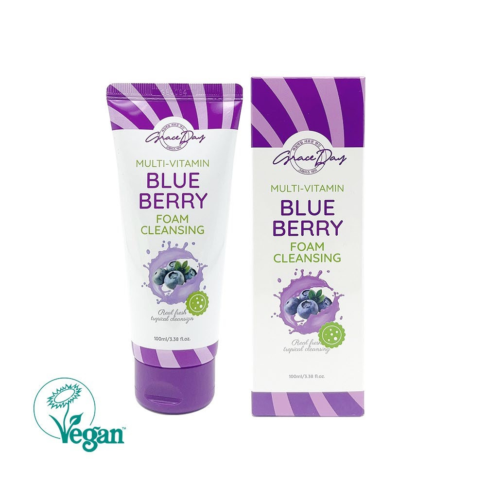 Пенка для умывания GRACEDAY Multi-Vitamin Blueberry Foam Cleanser Черника 100 мл