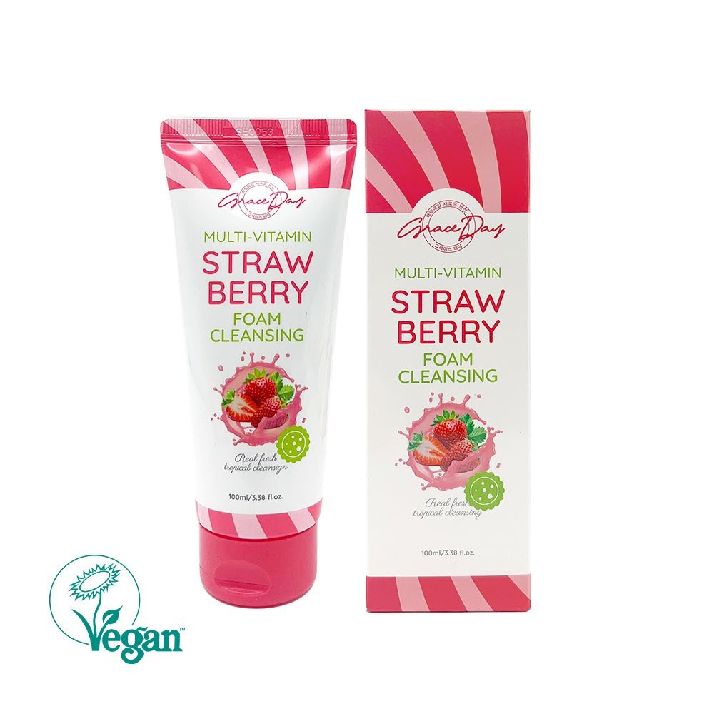 Пенка для умывания GRACEDAY Multi-Vitamin Straberry Foam Cleanser Клубника 100 мл