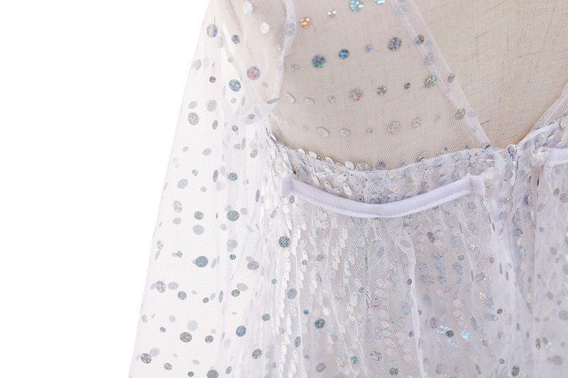 Детское нарядное платье Новая Эльза, белое на 3, 7, 8 лет - фото 6 - id-p112953681