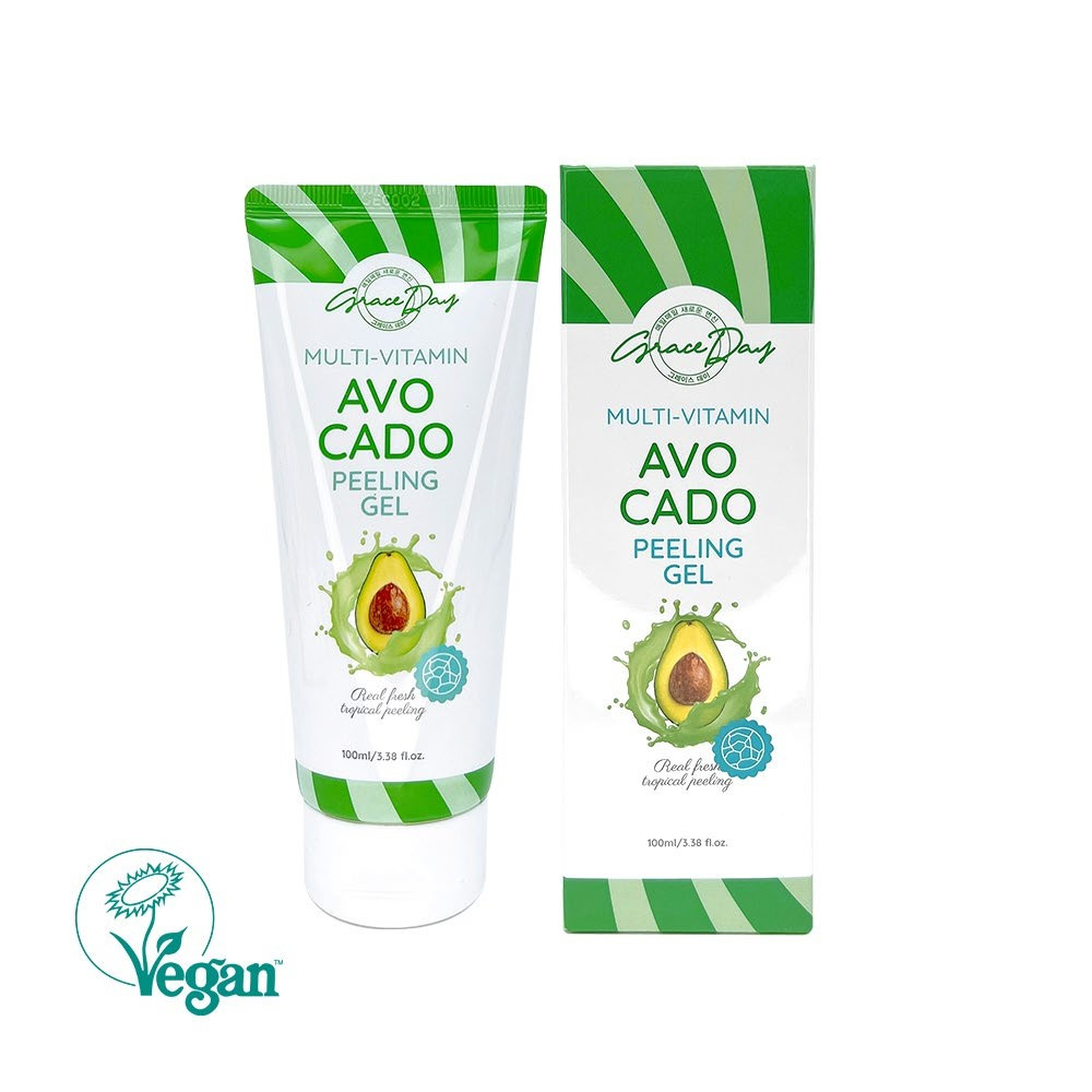 Пилинг гель для лица GRACEDAY Multi-Vitamin Avocado Peeling Gel Авокадо 100 мл - фото 1 - id-p112953899