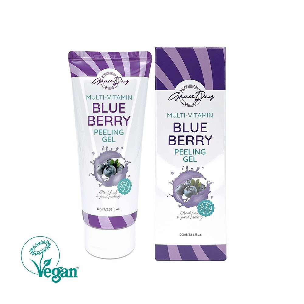 Пилинг гель для лица GRACEDAY Multi-Vitamin Blue Berry Peeling Gel Черника 100 мл