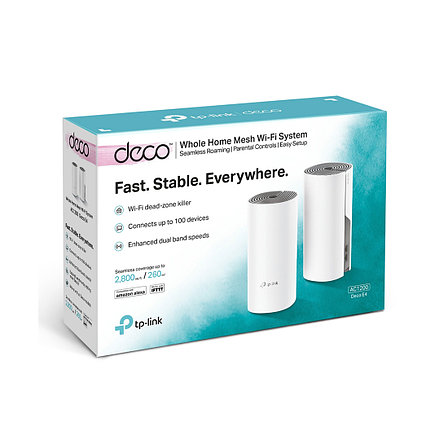 Домашняя Mesh Wi-Fi система AC1200 Tp-Link Deco E4 (2 устройства), фото 2