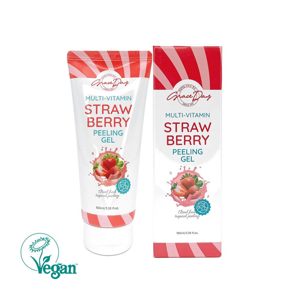 Пилинг гель для лица GRACEDAY Multi-Vitamin Strawberry Peeling Gel Клубника 100 мл