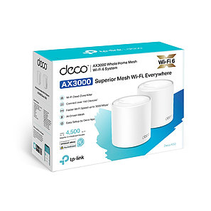 Домашняя Mesh Wi-Fi система GbE AX3000 Tp-Link Deco X50 (2 устройства), фото 2