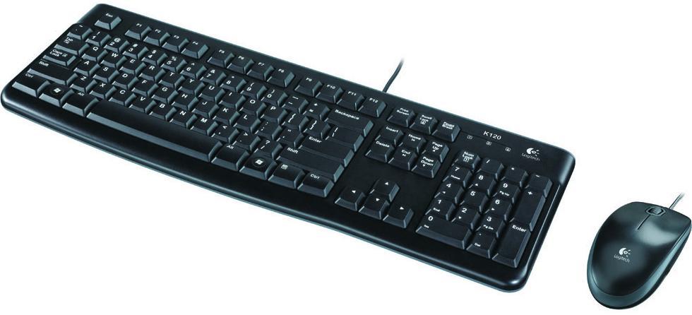 Клавиатура и мышь Logitech Desktop MK120 Black USB - фото 2 - id-p112954528
