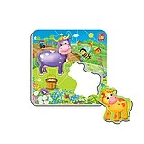 Магнитные пазлы: Коровка и теленок 17 эл. | Vladi Toys, фото 2