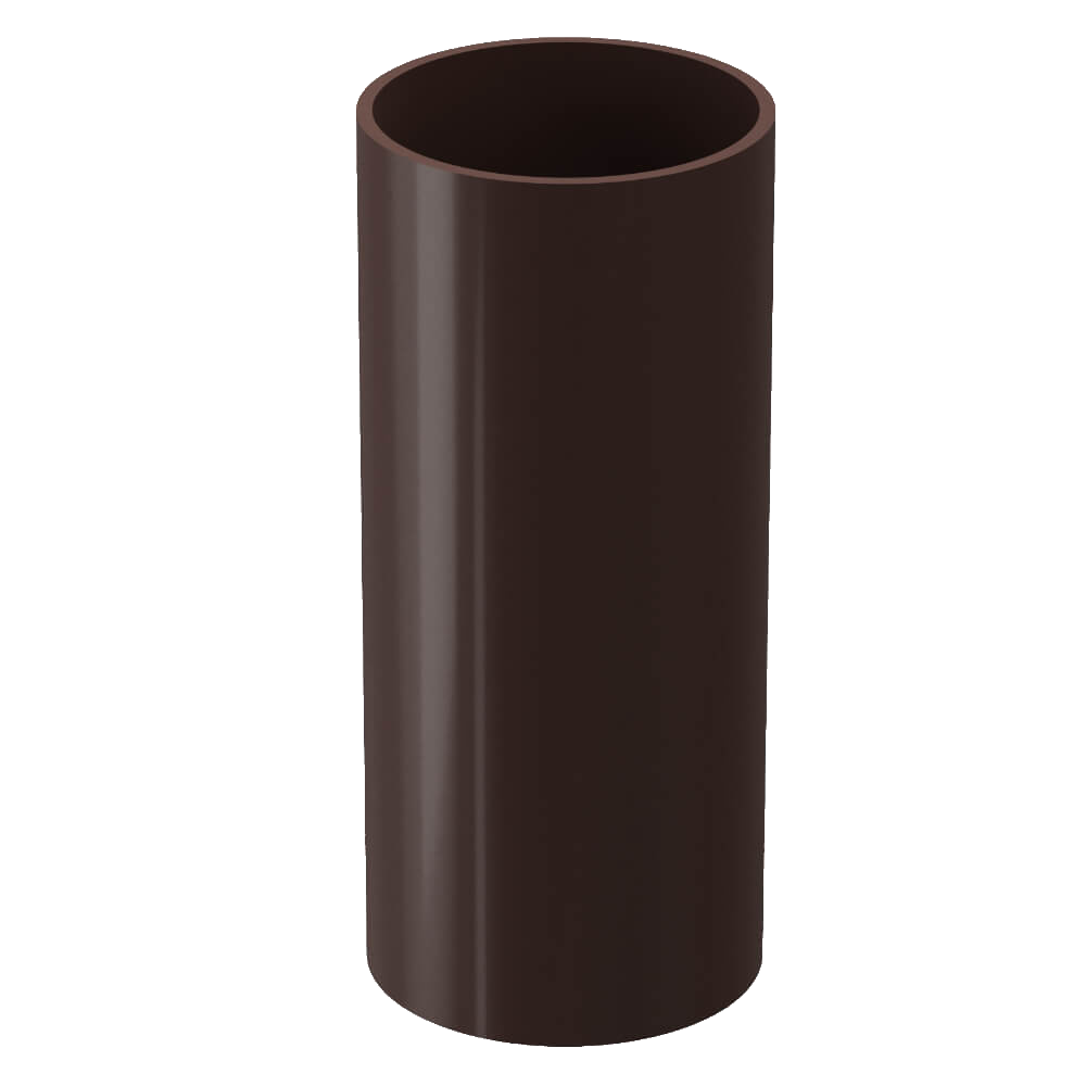 Труба водосточная 80мм х 3м DOCKE PREMIUM Темно-коричневый - фото 1 - id-p112954540