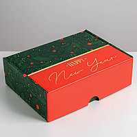 Коробка складная «С новым годом», 30,7 × 22 × 9,5 см 5010499
