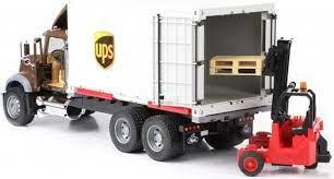Брудер фургон UPS с погрузчиком и паллетами MACK