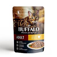 Mr Buffalo консерва ADULT 85г цыпленок в соусе для кошек