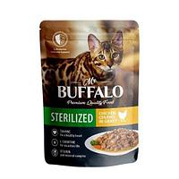Mr Buffalo консерва STERILIZED 85г цыпленок в соусе для кошек
