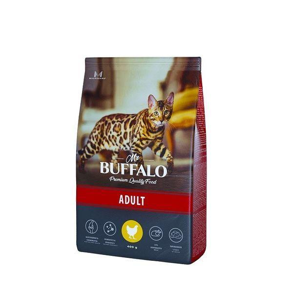 Mr Buffalo сухой корм для кошек ADULT 400 гр курица - фото 1 - id-p112957460