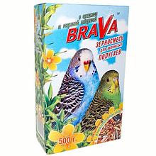 Корм  Бравадля волнистых попугаев  Орех+Морская капуста 500 гр