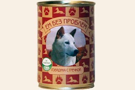 Ем без проблем консервы для собак 410 гр говядина с гречкой - фото 1 - id-p112960518