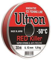 Леска Ultron Red Killerr 0,09мм 1,0кг 30м красная