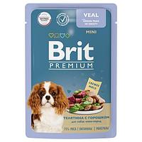 Брит Premium конс для собак мини пород 85г телятина с горошкем 5053827