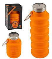Бутылка силиконовая складная LEONORD LEO-1 500мл оранж