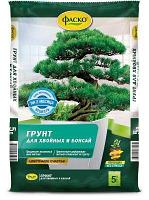 Қылқан жапырақтылар мен бонсайларға арналған топырақ 5 литр Гүлді бақыт Фаско