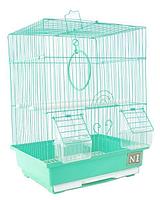 Клетка для птиц № 1 ( 30 х 23 х 39 ) прямоугольная комплект 105