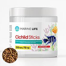 Корм для рыб Marine Life Cichlid Sticks для цихлиц банка 250 мл/70 г