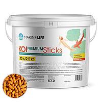 Корм для рыб Marine Life KOI Premium sticks для прудовых ведро 10л/2,5 кг