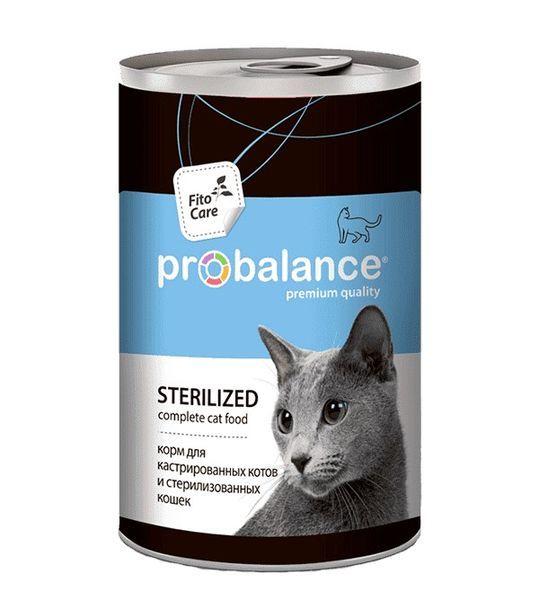 ПРОБаланс консервы для кошек 415 гр для стерилизованных - фото 1 - id-p112969988