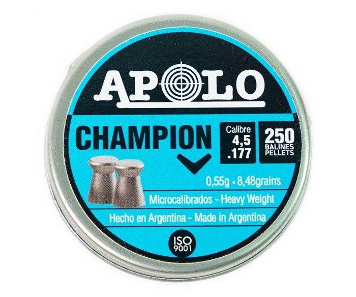 Пуля пневм. Apolo Champion, 4,5мм 250шт, 0,55гр