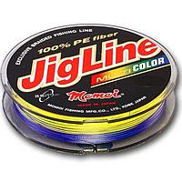 Шнур JigLine Multicolor 0,18мм 14,0кг 150м 5цвет.