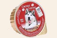 Собачье счастье консервы для собак 125 гр говядина