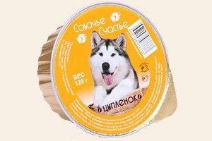 Собачье счастье консервы для собак 125 гр цыпленок - фото 1 - id-p112971416