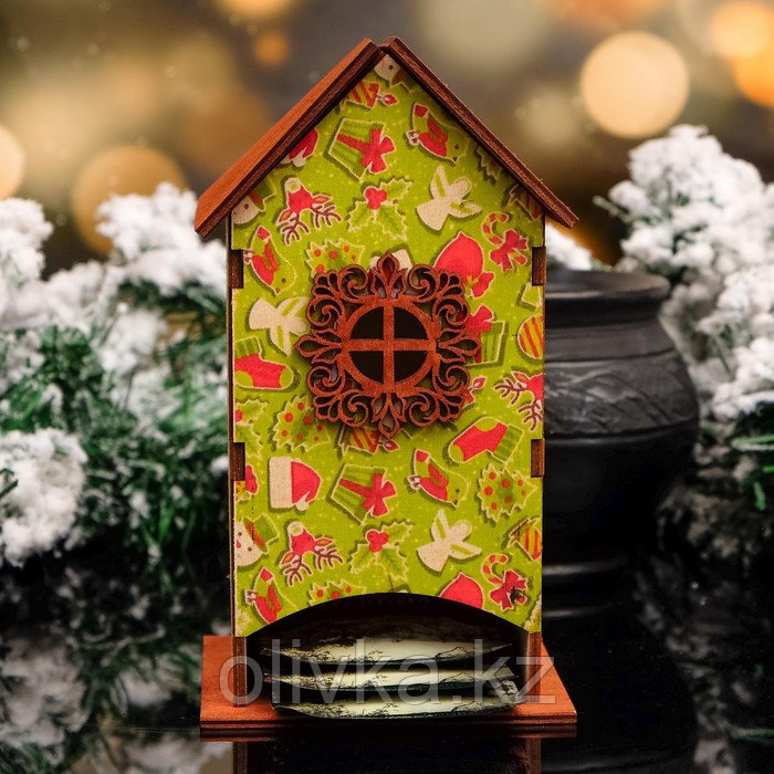 Чайный домик "Новогодние подарки", 8,5х9х18см - фото 2 - id-p112977531