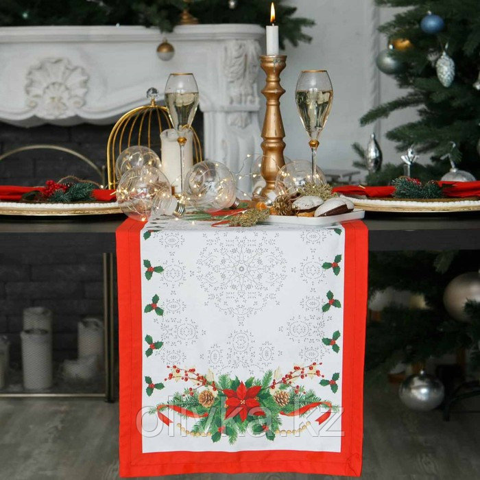 Дорожка на стол "Этель" Рождественский бал 40х147 см, 100% хл, саржа 190 гр/м2 - фото 1 - id-p112977682