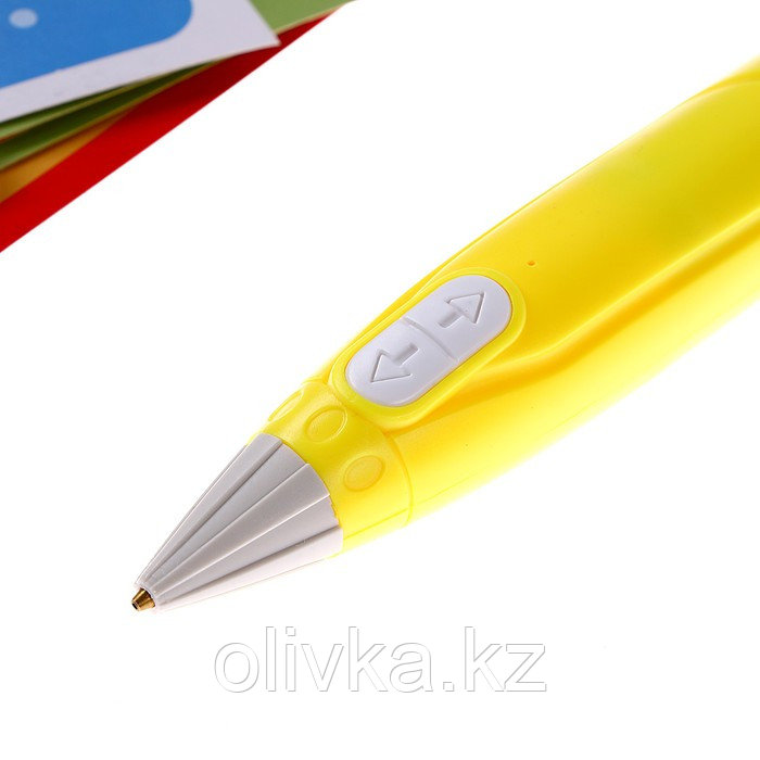 3D ручка «Новый год» набор PСL пластика, мод. PN007, цвет жёлтый - фото 4 - id-p112990845