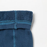 Колготки детские махровые, цвет джинсовый, рост 80-86 см, фото 3