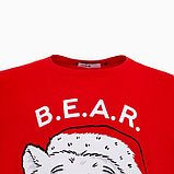 Пижама новогодняя мужская KAFTAN "Bear", цвет красный, размер 54, фото 7