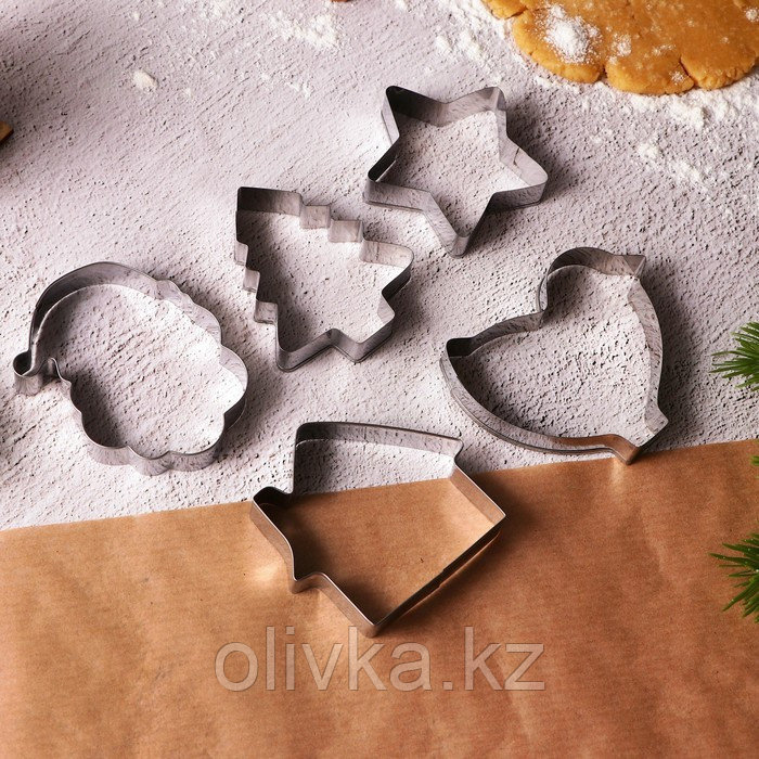 Набор форм для печенья «Новогодние сладости», металл, 10 шт - фото 4 - id-p112989916